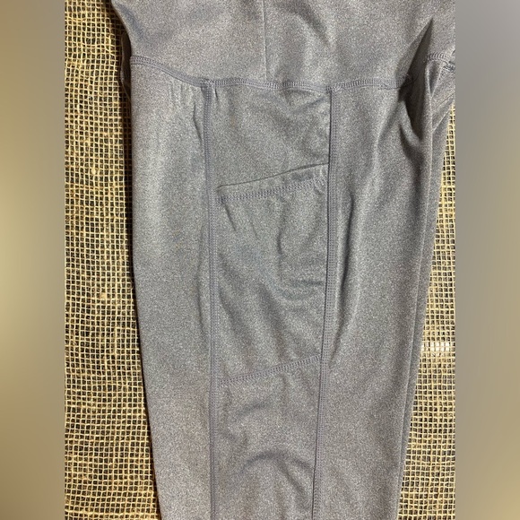 Forever 21 Leggings Size S 2 Pair Light Blue and Gray 2 Side Pockets - Picture 9 of 11